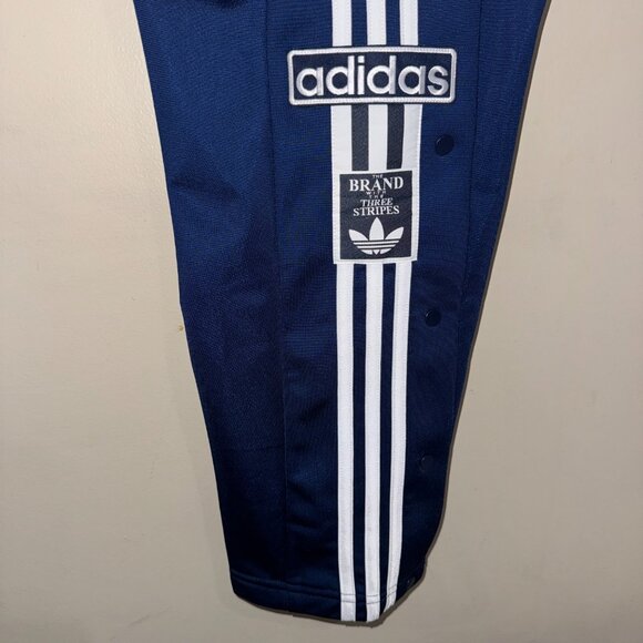 Adidas Adibreak Breakaway Snap Button Sides Track Pants Mens Navy IM8220 NEW - Picture 9 of 16